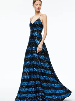 DOMENICA SEQUIN GOWN DRESS