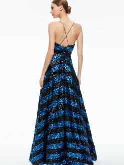 DOMENICA SEQUIN GOWN DRESS