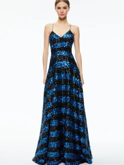 DOMENICA SEQUIN GOWN DRESS