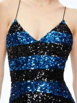 DOMENICA SEQUIN GOWN DRESS