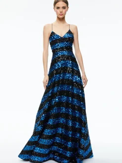 DOMENICA SEQUIN GOWN DRESS