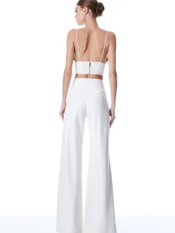 DYLAN VEGAN LEATHER WIDE LEG PANT