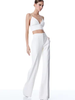DYLAN VEGAN LEATHER WIDE LEG PANT