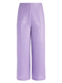 ELBA SEQUIN HIGH WAISTED ANKLE PANT