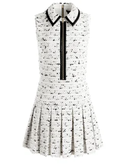 ELLIS TWEED BOX PLEAT DRESS