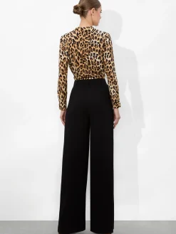 ELOISE BUTTON DOWN LEOPARD BLOUSE