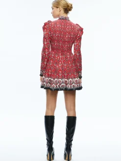 ELVIRA SMOCKED BODICE MINI DRESS