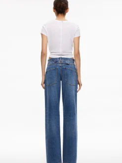 ERNIE LOW RISE BUCKLE BACK JEAN