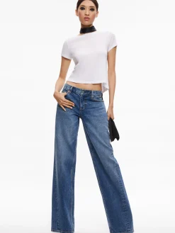 ERNIE LOW RISE BUCKLE BACK JEAN