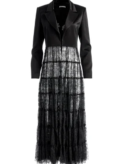 EVERLY DRAMA LACE MAXI BLAZER