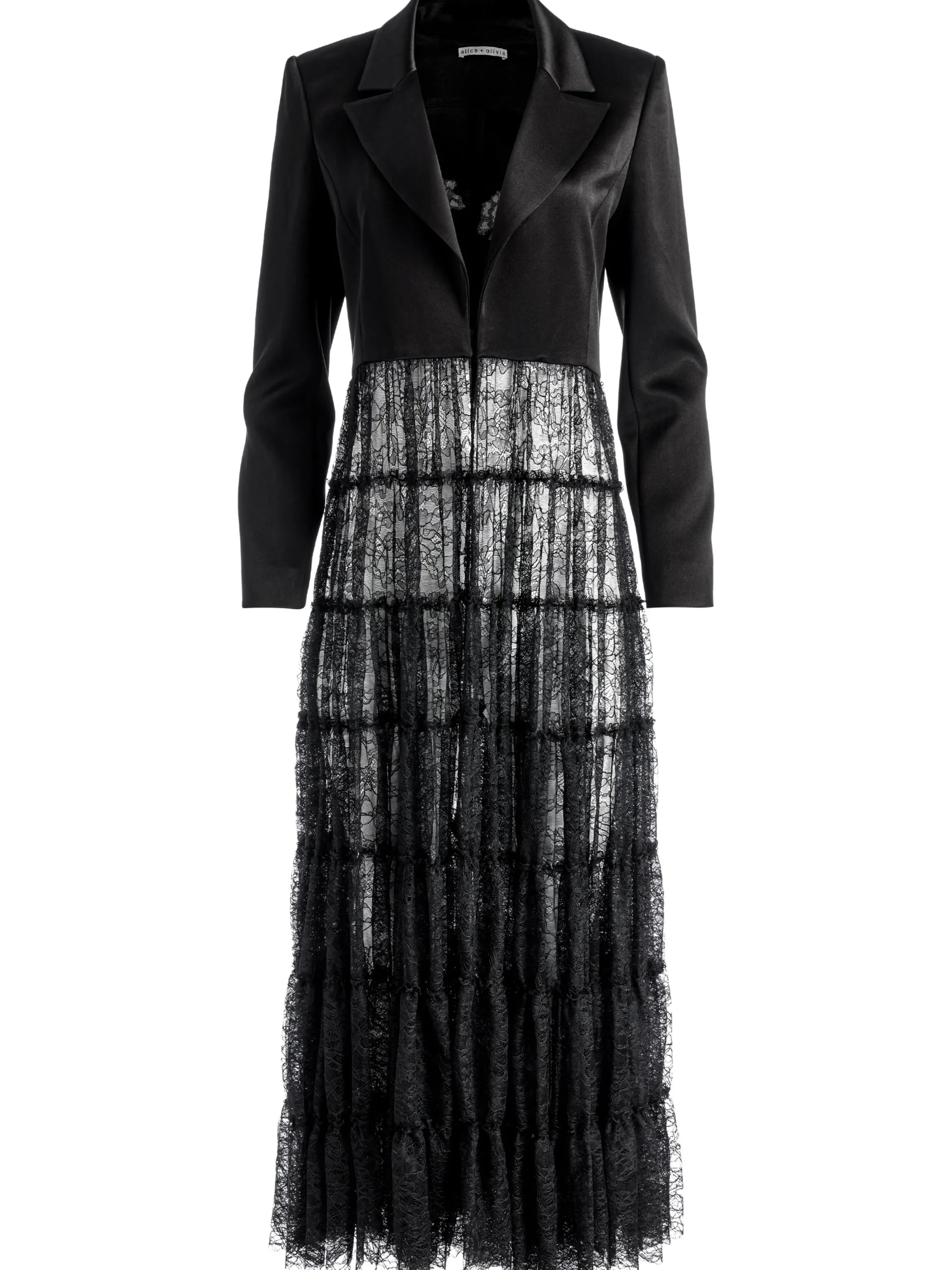 EVERLY DRAMA LACE MAXI BLAZER