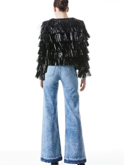 FAWN FRINGE TINSEL JACKET