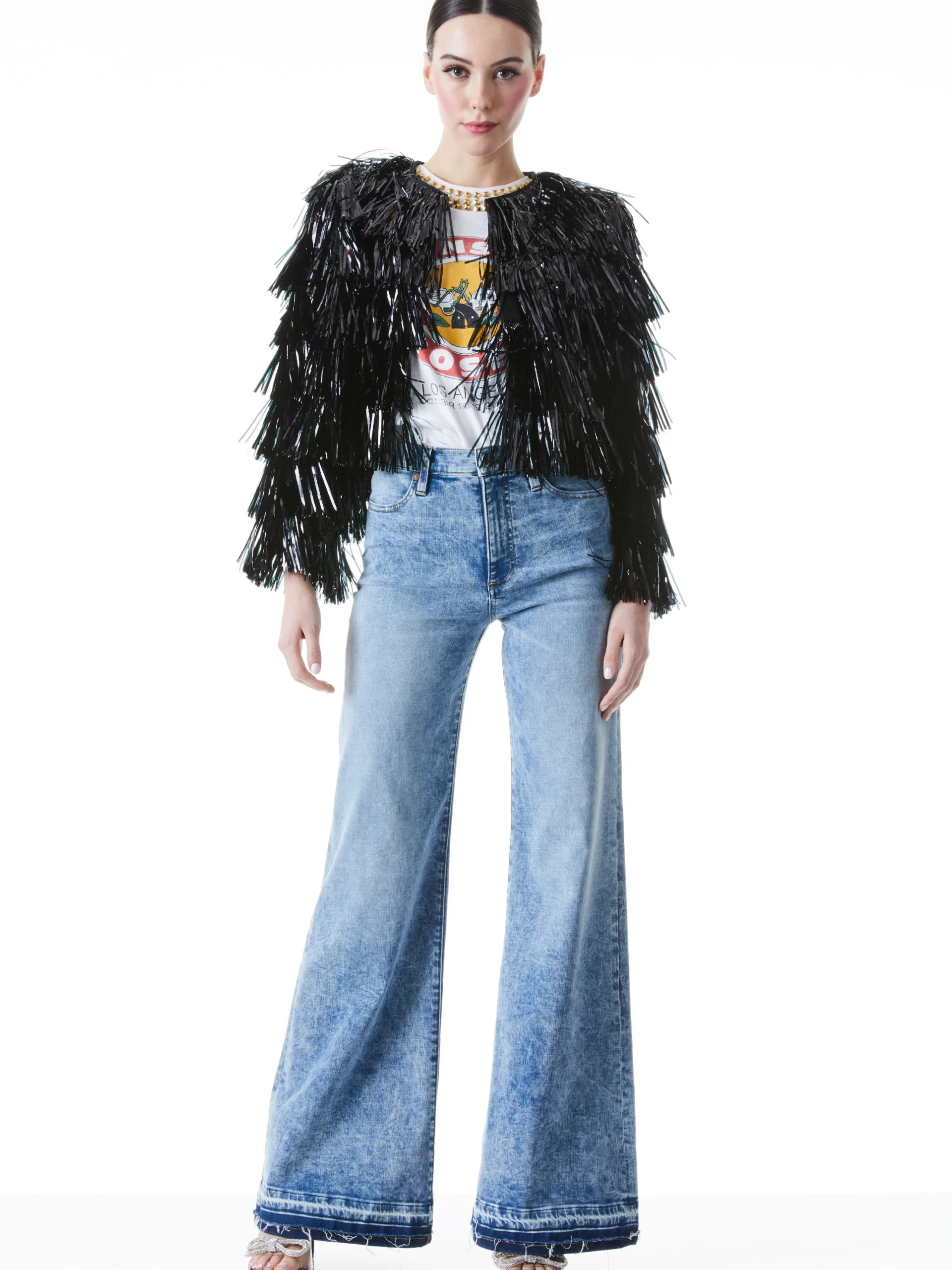 FAWN FRINGE TINSEL JACKET