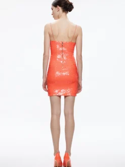 FIFI SEQUIN FITTED MINI CAMI DRESS