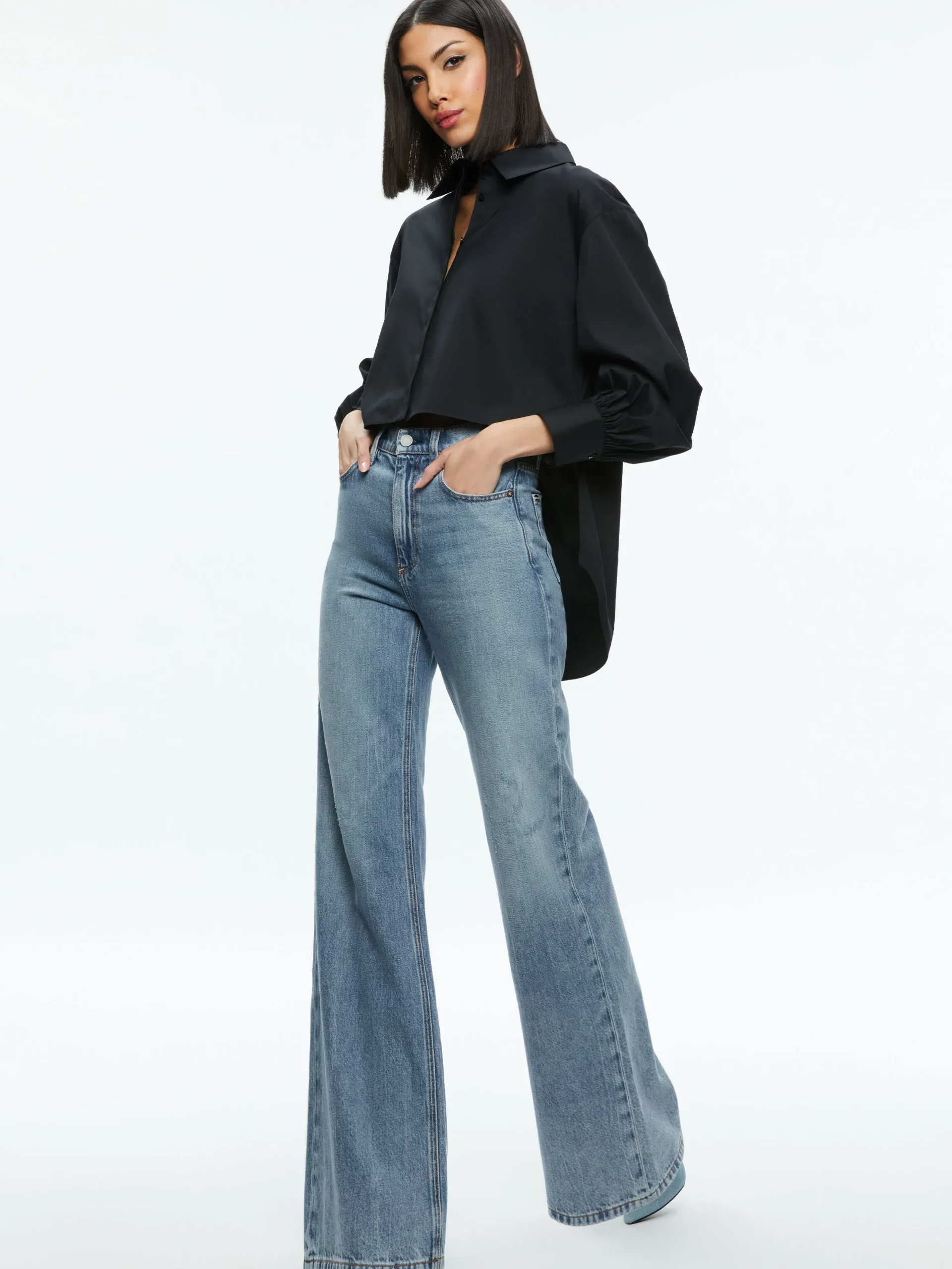 FINELY HIGH-LOW BLOUSE