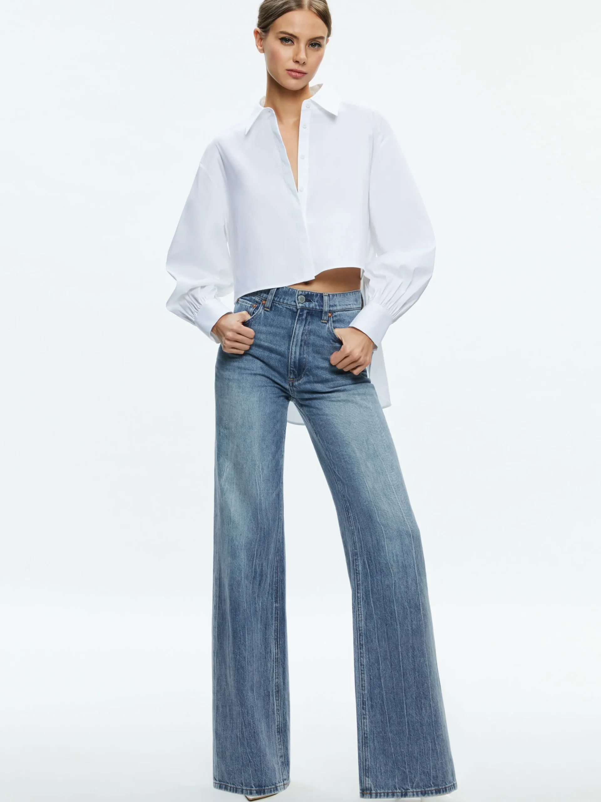 FINELY HIGH-LOW BLOUSE