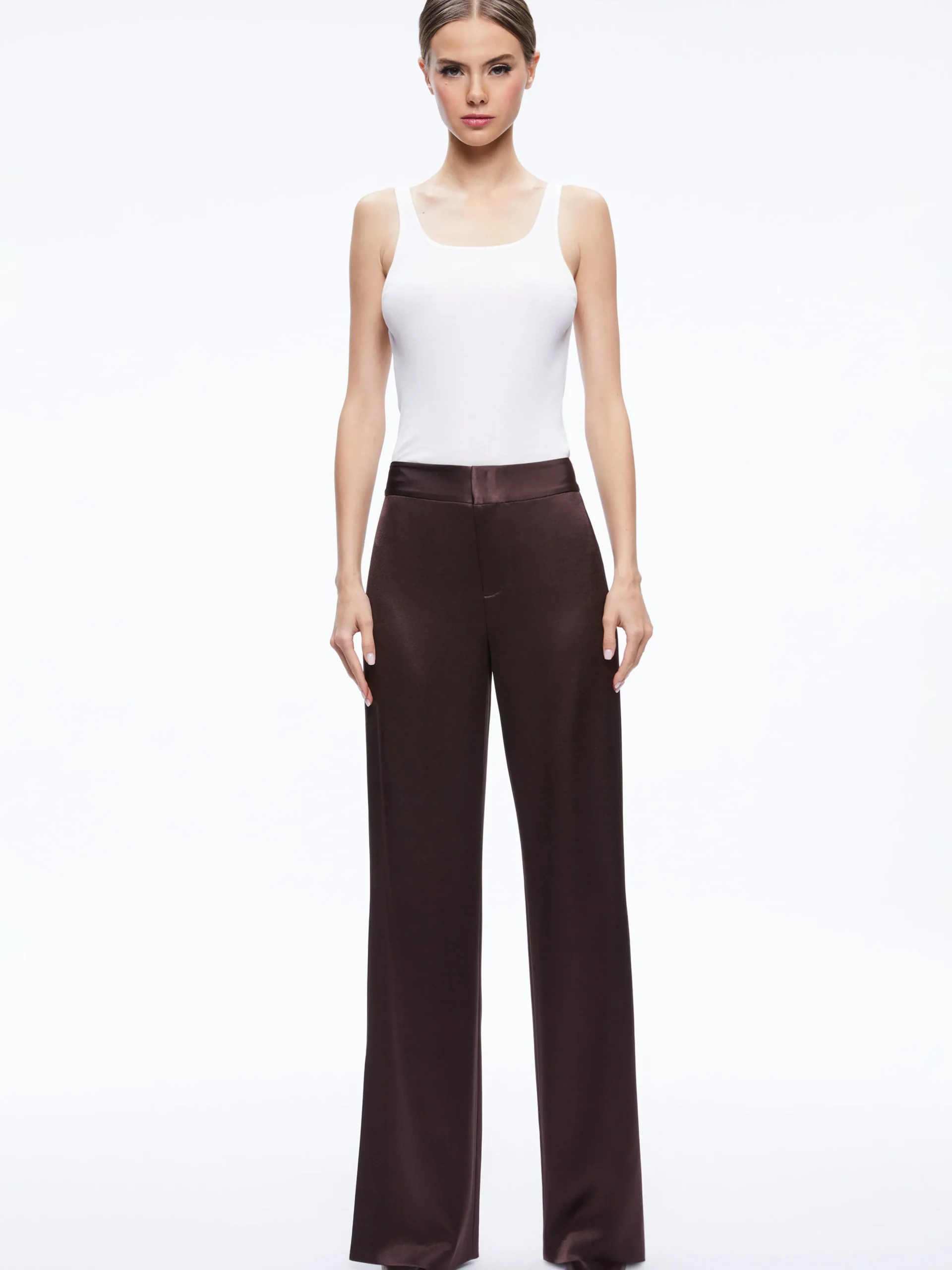 FINELY OVERSIZED BUTTON DOWN SHIRT + JC WIDE LEG SIDE SLIT PANT