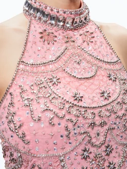 GATZ EMBELLISHED HIGH NECK TOP