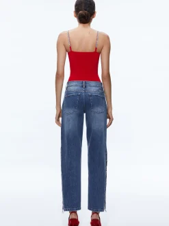 GAYLE EMBELLISHED SIDE JEAN