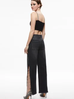 GAYLE EMBELLISHED SIDE JEAN