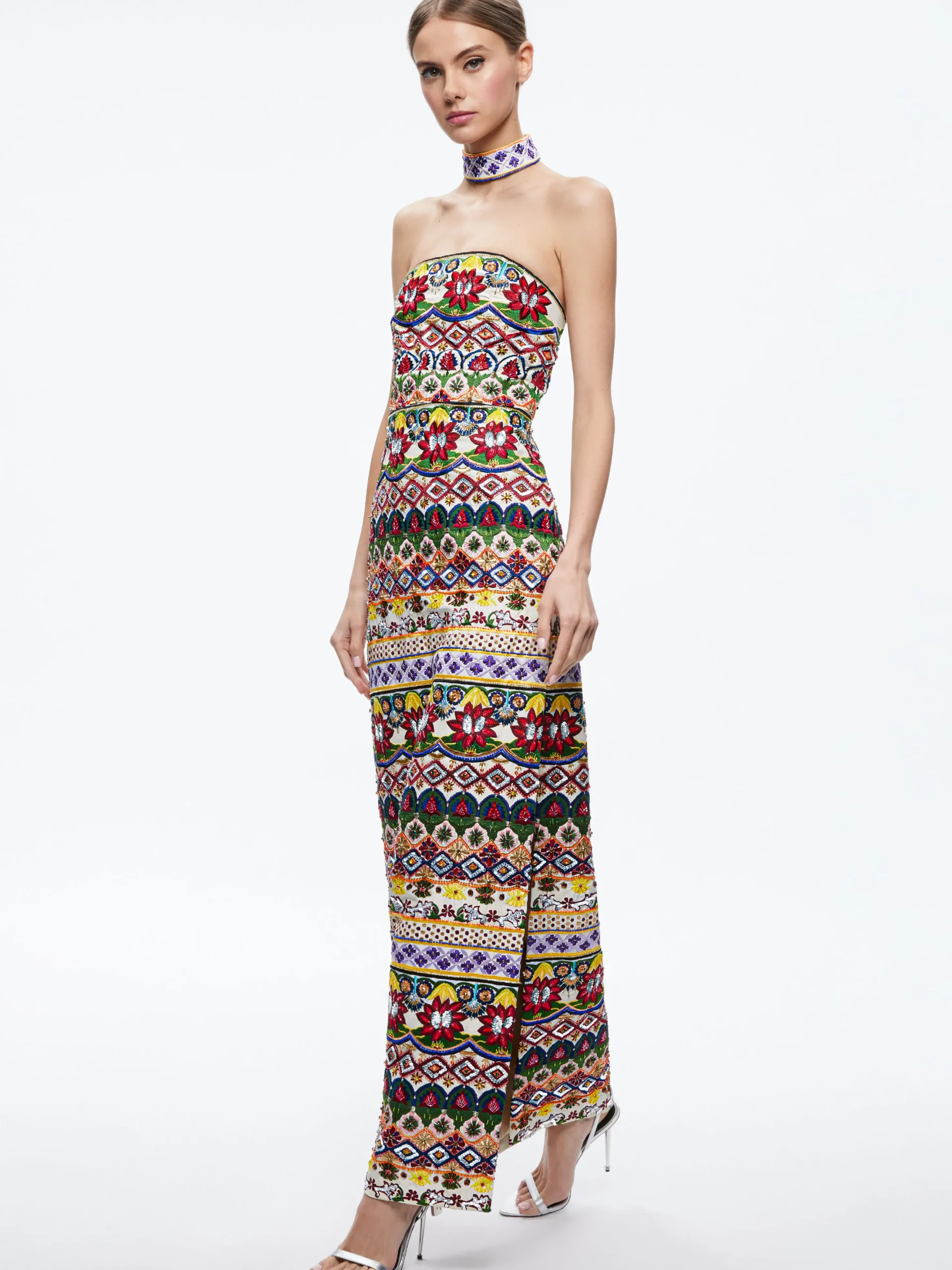GEORGIE CHOKER STRAPLESS GOWN