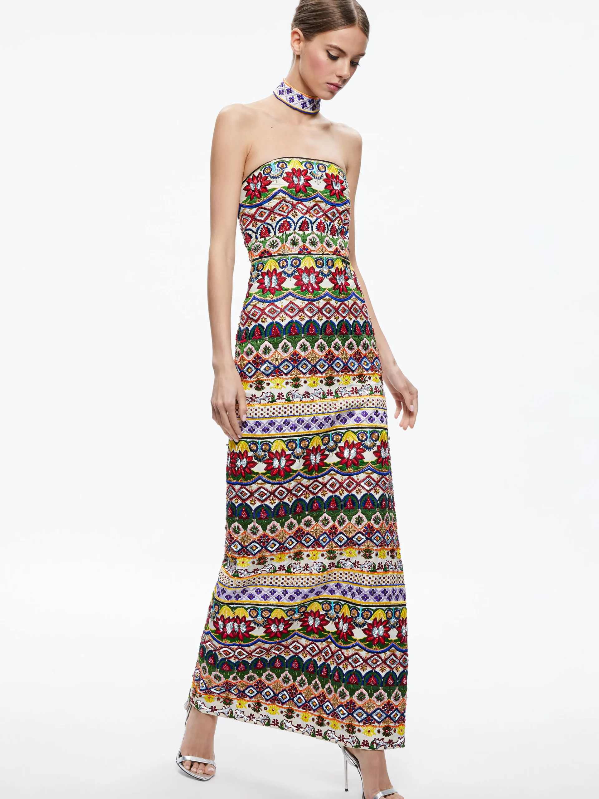 GEORGIE CHOKER STRAPLESS GOWN