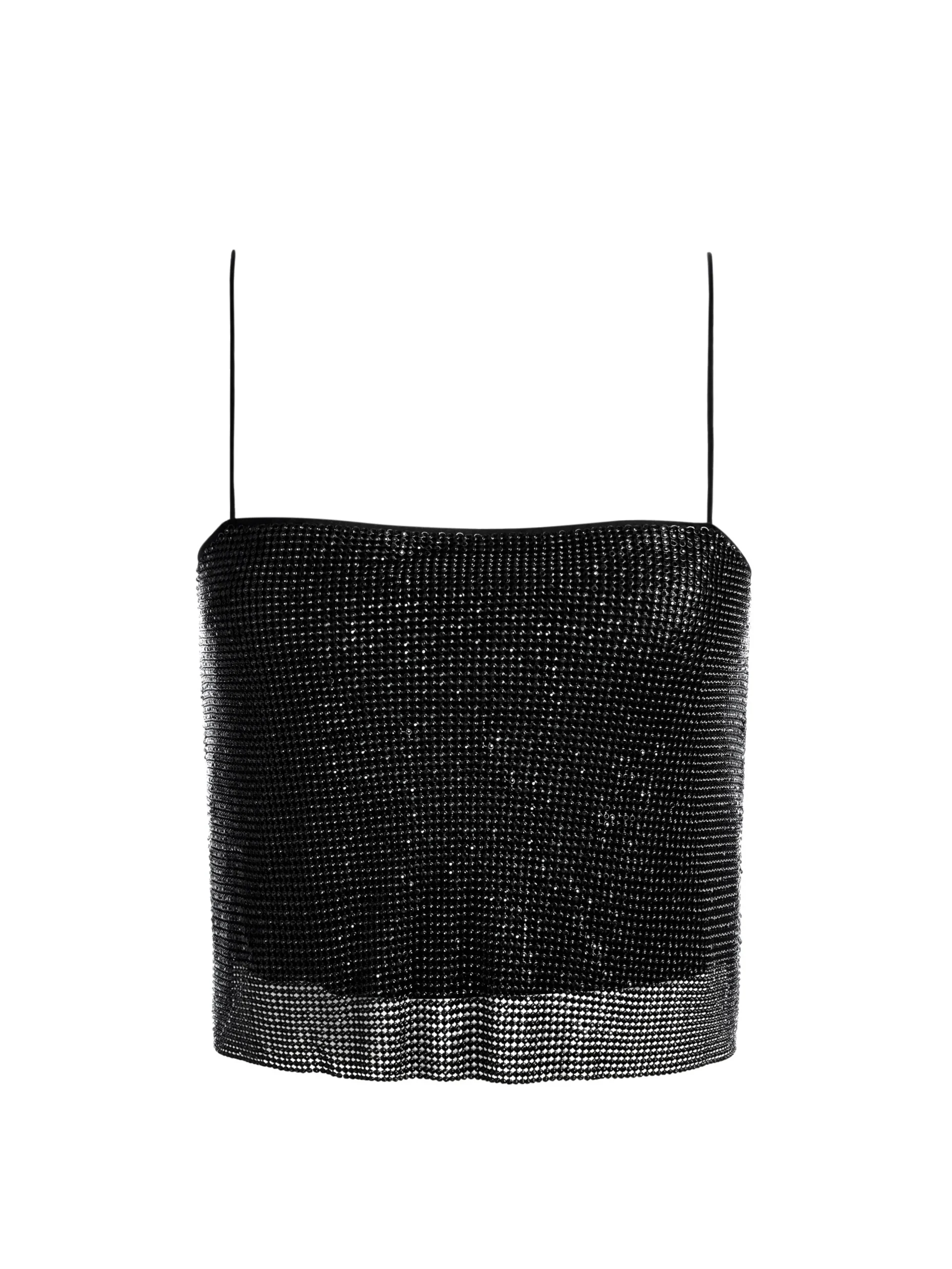 GRAZI EMBELLISHED SPAGHETTI STRAP TOP