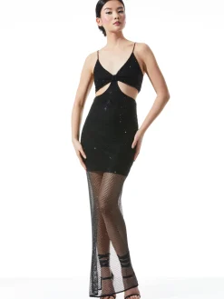 HAVANA EMBELLISHED CUT OUT DRESS
