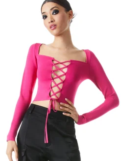 HILARIA LACE FRONT TOP