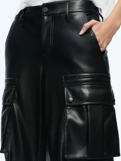 JOETTE VEGAN LEATHER CARGO PANT