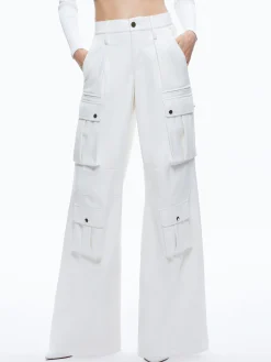 JOETTE VEGAN LEATHER CARGO PANT