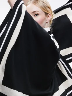 KAMALA STRIPE PONCHO