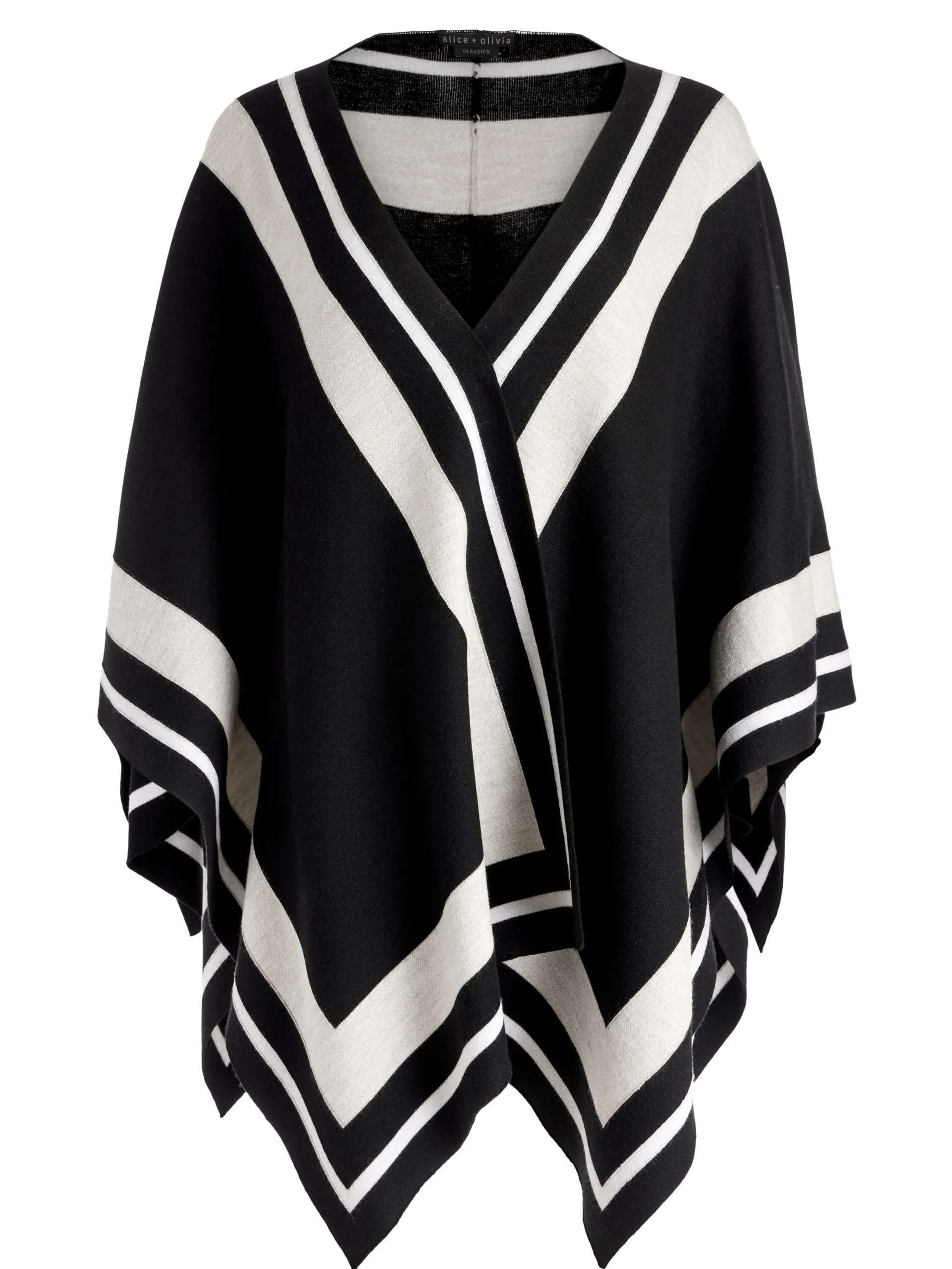 KAMALA STRIPE PONCHO