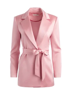 KARLEY WRAP BLAZER + JC WIDE LEG SIDE SLIT PANT