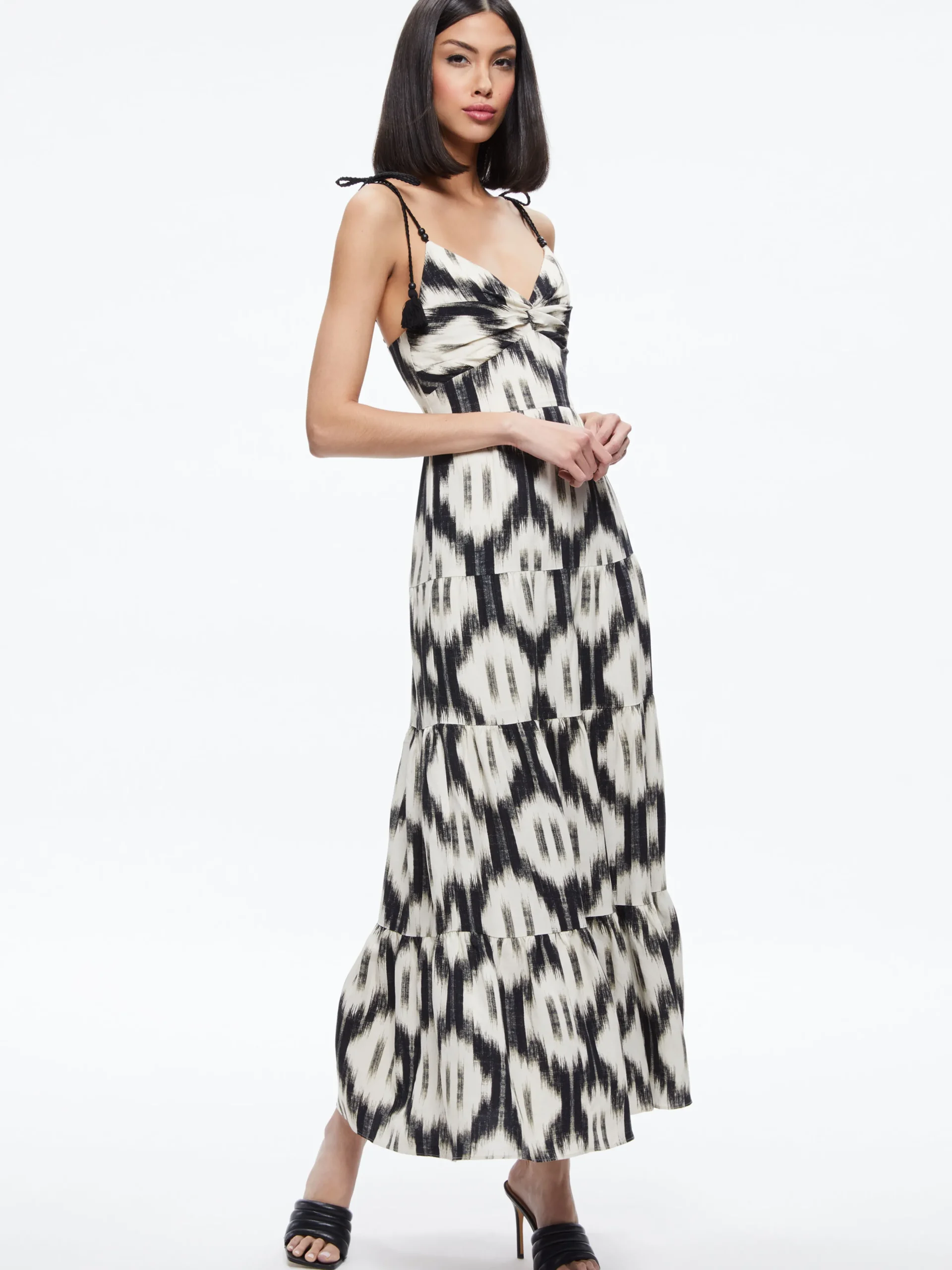 KATARA TWIST TOP TIERED MAXI DRESS
