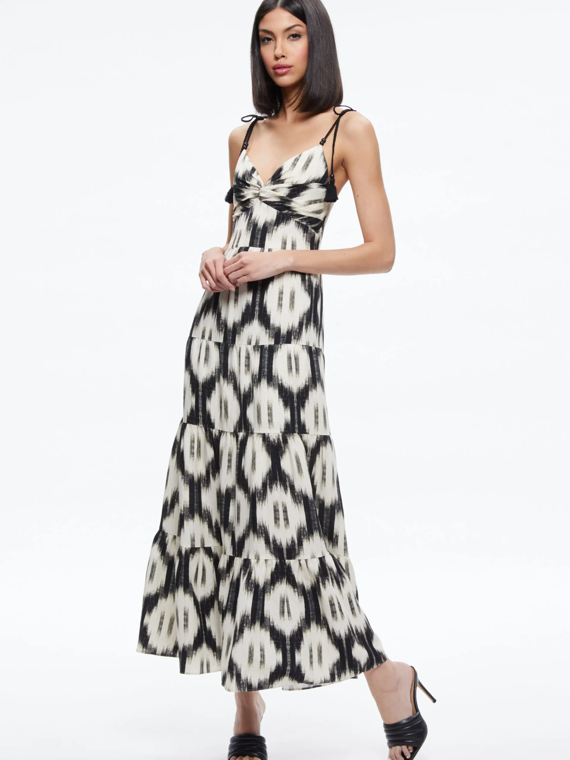 KATARA TWIST TOP TIERED MAXI DRESS