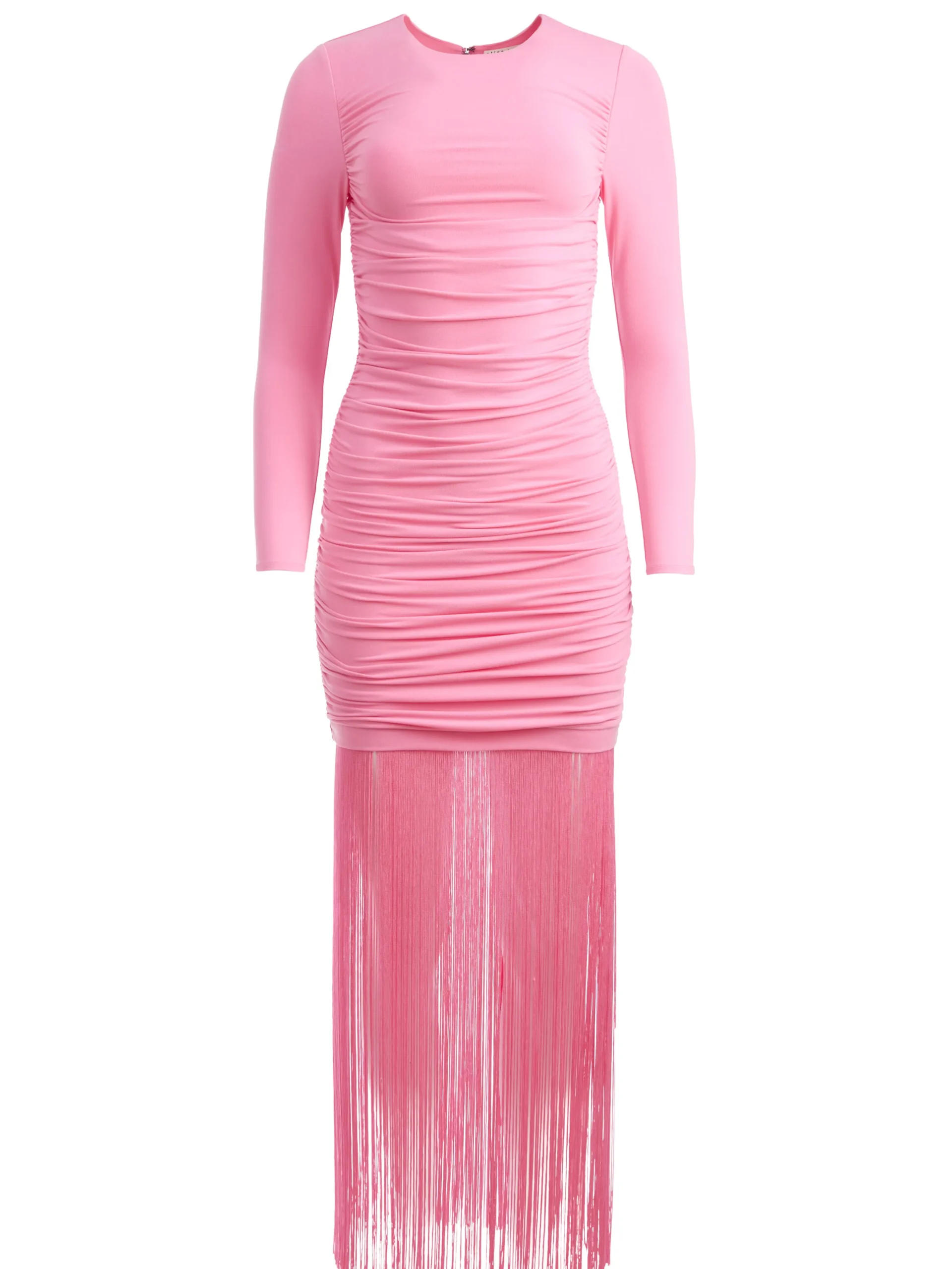 KATHERINA LONG SLEEVE DRESS WITH FRINGE