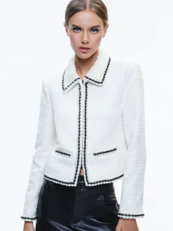 KIDMAN PEARL COLLAR BOXY JACKET