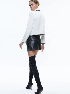 KIDMAN PEARL COLLAR BOXY JACKET