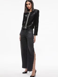 KIDMAN SEQUIN TWEED JACKET + RUBI SEQUIN TWEED MINI SKIRT