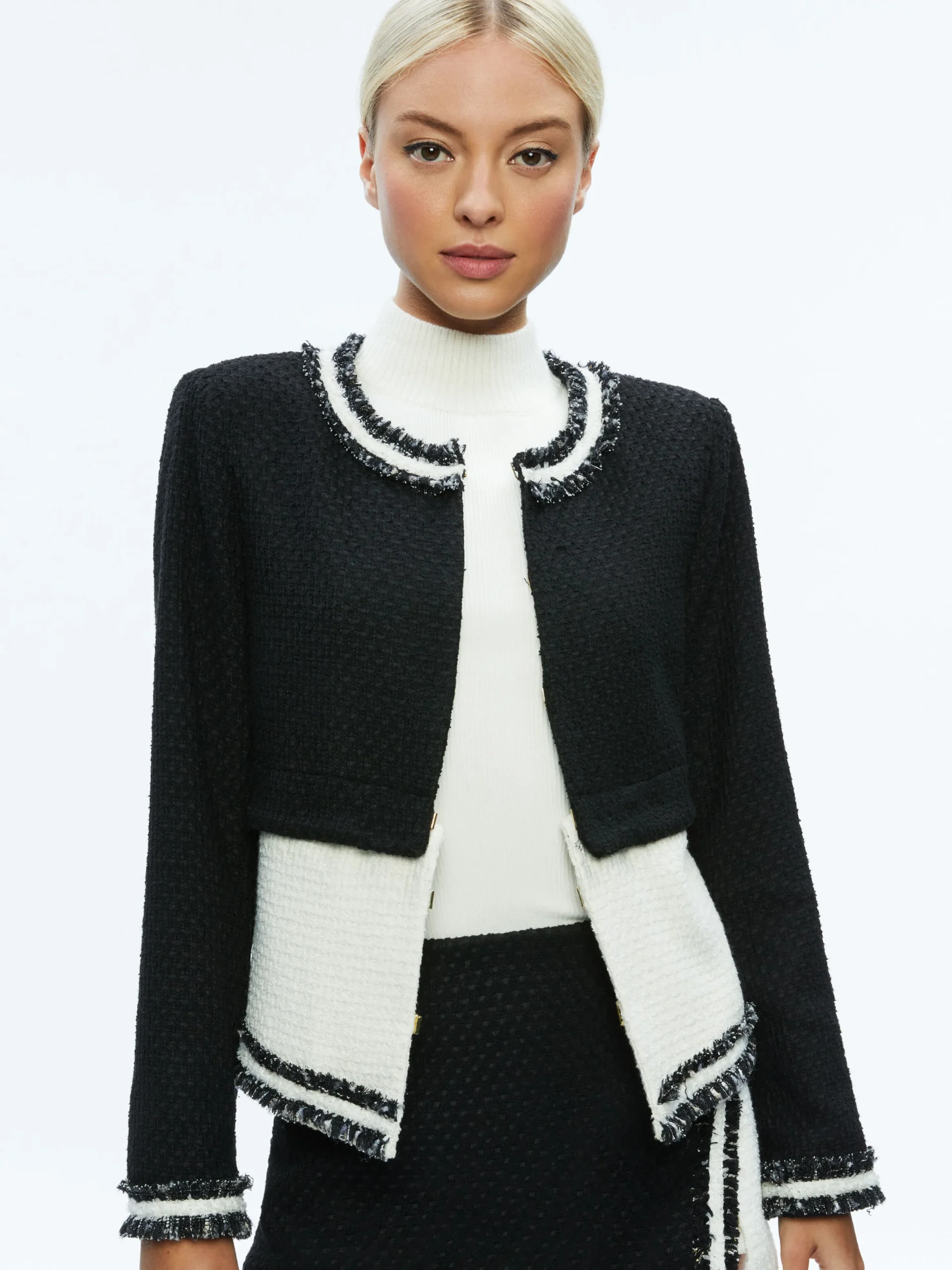 KIDMAN TWO-FER TWEED JACKET