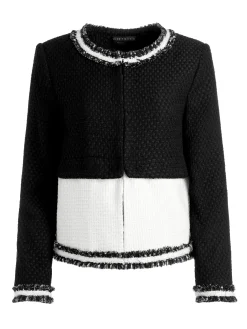 KIDMAN TWO-FER TWEED JACKET