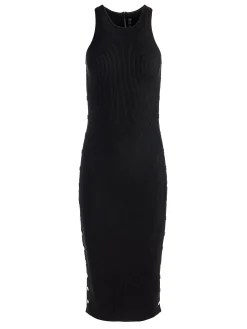 LALITA SIDE SNAP MIDI DRESS