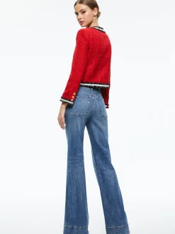 LANDON TWEED CROPPED JACKET + RUBI TWEED MINI SKIRT