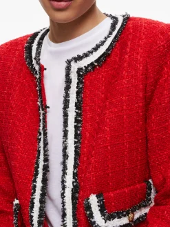 LANDON TWEED CROPPED JACKET + RUBI TWEED MINI SKIRT