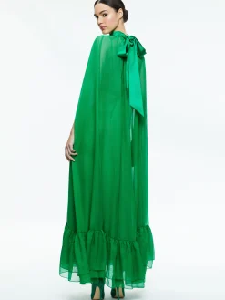 LANELLE MAXI CAPE DRESS