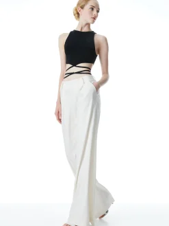 LATIA STRAPPY TIE WAIST KNIT TANK