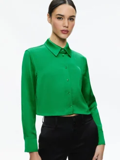 LEON CROPPED BUTTON DOWN