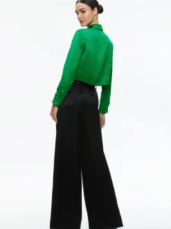 LEON CROPPED BUTTON DOWN
