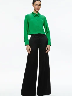 LEON CROPPED BUTTON DOWN